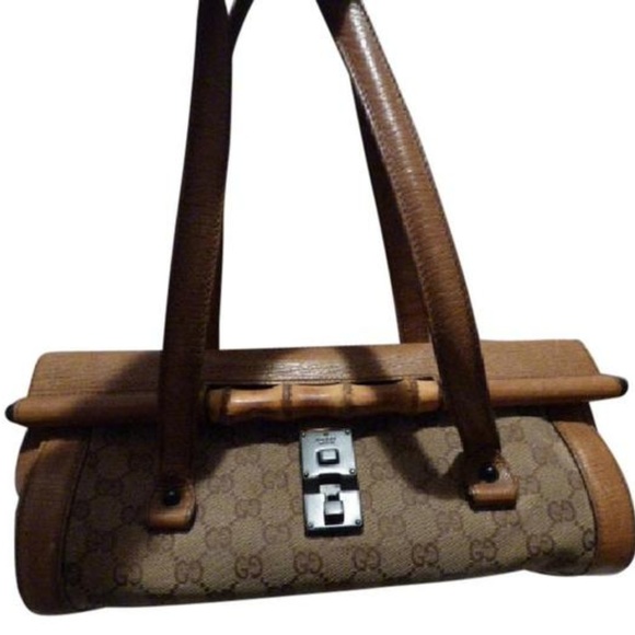 Gucci Handbags - Gucci Guccissima print canvas/leather Bullet Bag!